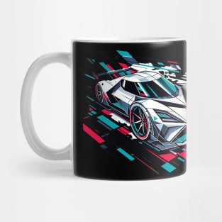 Speed of Tomorrow: Geometric Future Car Mug